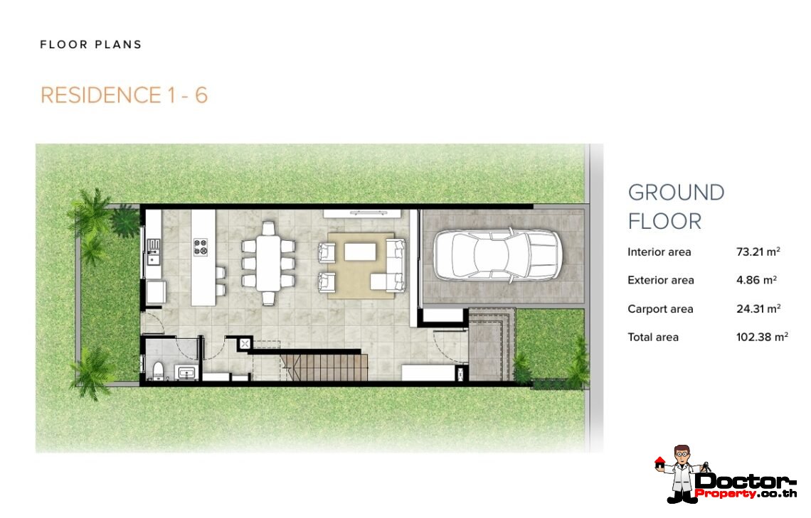 3 Bedroom Townhouse in Choeng Mon, Koh Samui – For Sale